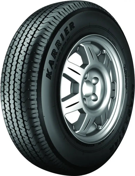 Black tire with silver rim on Americana tire 32680 Spk Wh Str RV parts & accessories