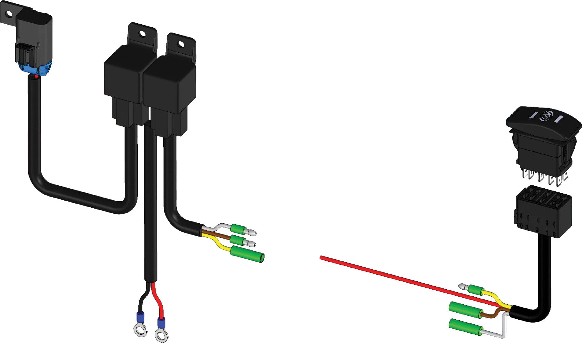 KFI Wire Harness Accessories 106940 - Hydraulic Actuator