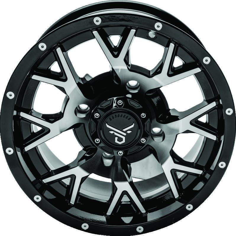 QuadBoss 608575 QuadBoss Barbwire 14X7 - 5+2 - 4/137 - Black Machined - 608575