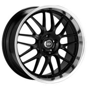 Enkei 469-880-1240BK Enkei Lusso 18x8 40mm Offset 5x120 Bolt Pattern Black w/ Machine Lip Wheel