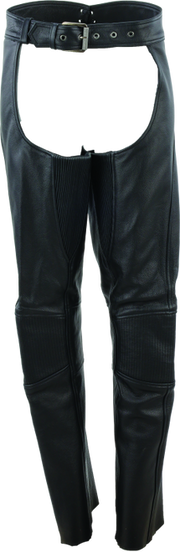 River Road Sierra Leather Chaps Black Womens - Small - 094449