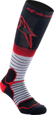 Alpinestars MX Pro Socks 4701524-1215-S - Black Gray Red Small