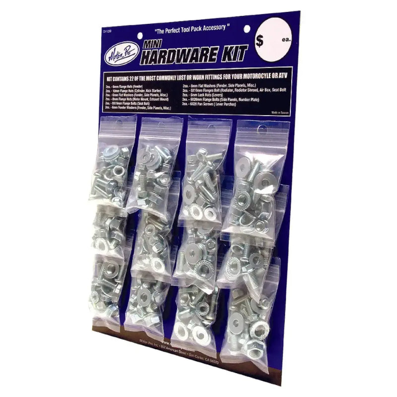 33-1200 Motion Pro Mini Hardware Kit Zinc Finish 12/Pk 