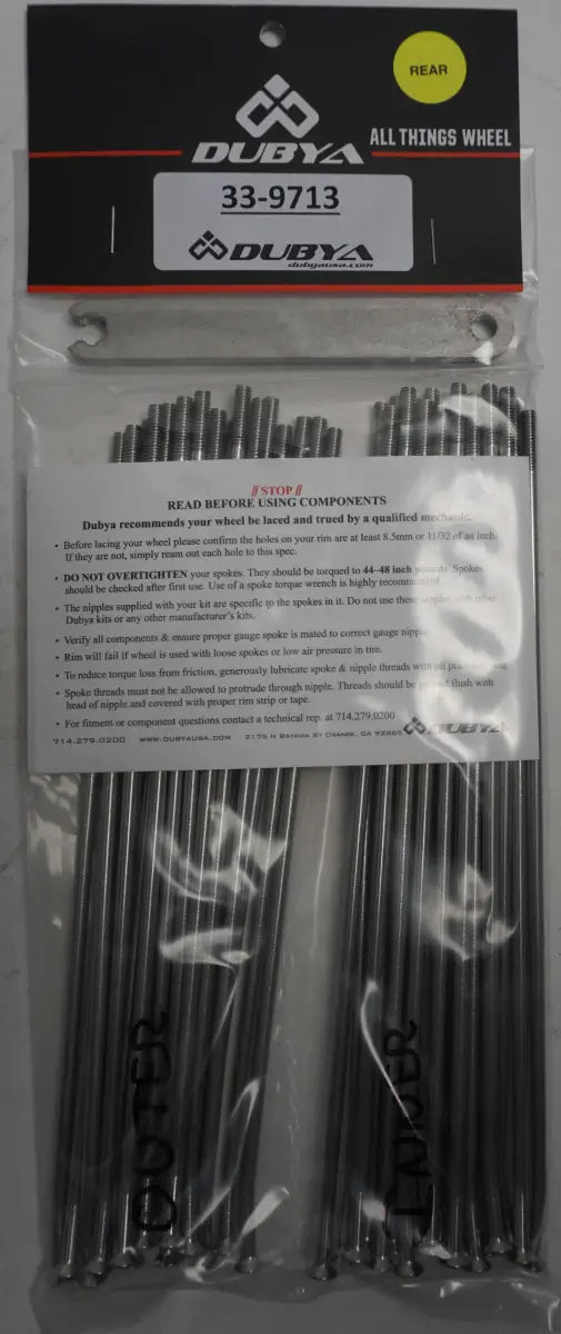33-9713 Rear Spoke Kit 19"