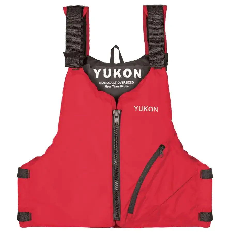 33004-16-A-DR Airhead Yukon Base Paddle/Angler Vest Red front view
