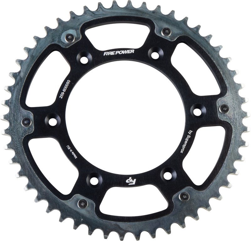 FPH-8000-50-BLK Fire Power Rear Sprocket Hybrid 50T Blk/Sil