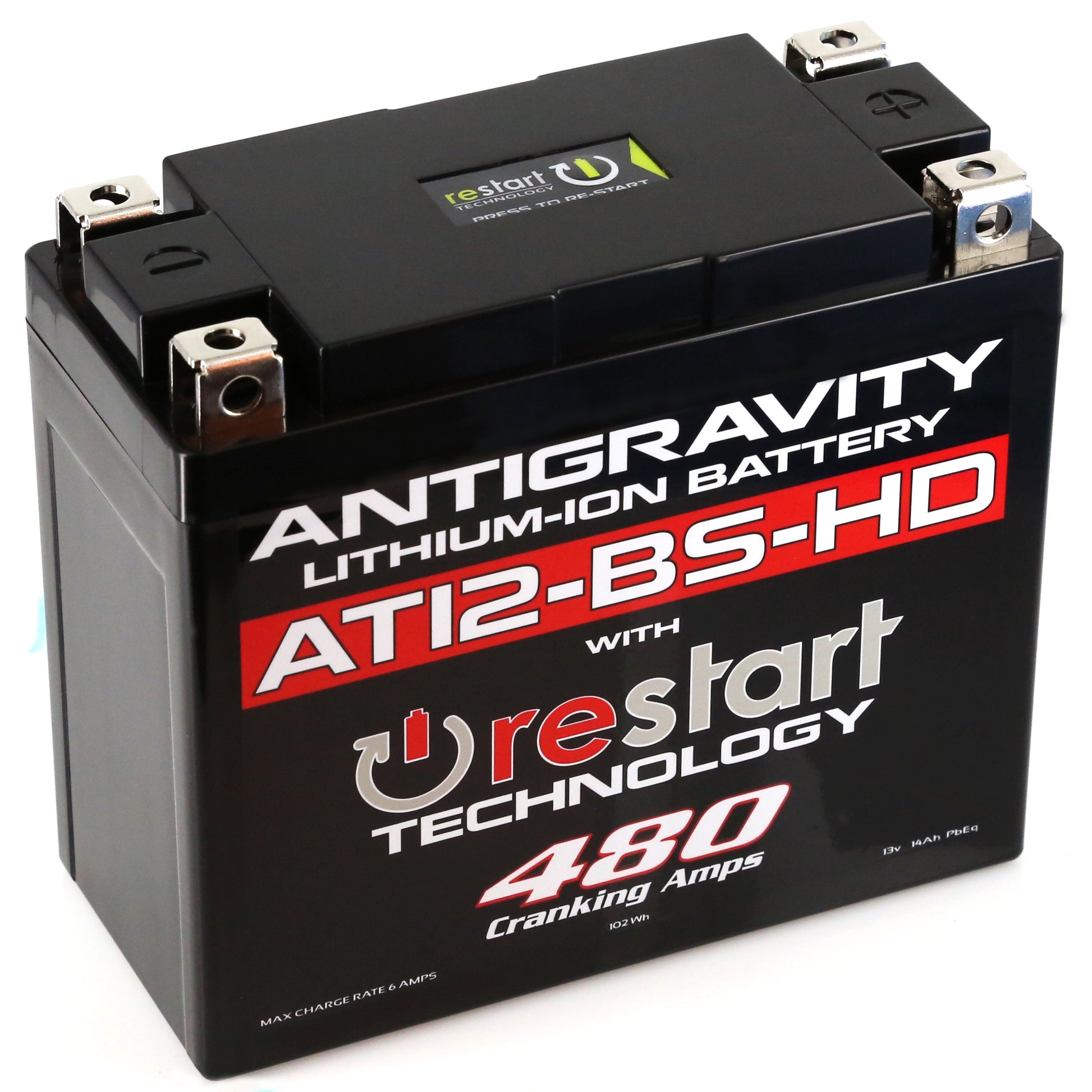 Antigravity Restart Lithium Battery AG-AT12BS-HD-RS - AT12BS-HD-RS 480 CA