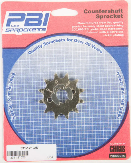 331-12 Front Cs Sprocket Steel 12t 428 Hon - Countershaft