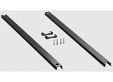 Black metal mounting rails with hardware for Dometic Kit Standoff Std Black installation