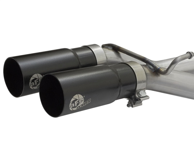 aFe 49-43079-B aFe Rebel Exhausts Cat-Back SS Ford F-150 04-08 V8 4.6/5.4L w/ Black Tips