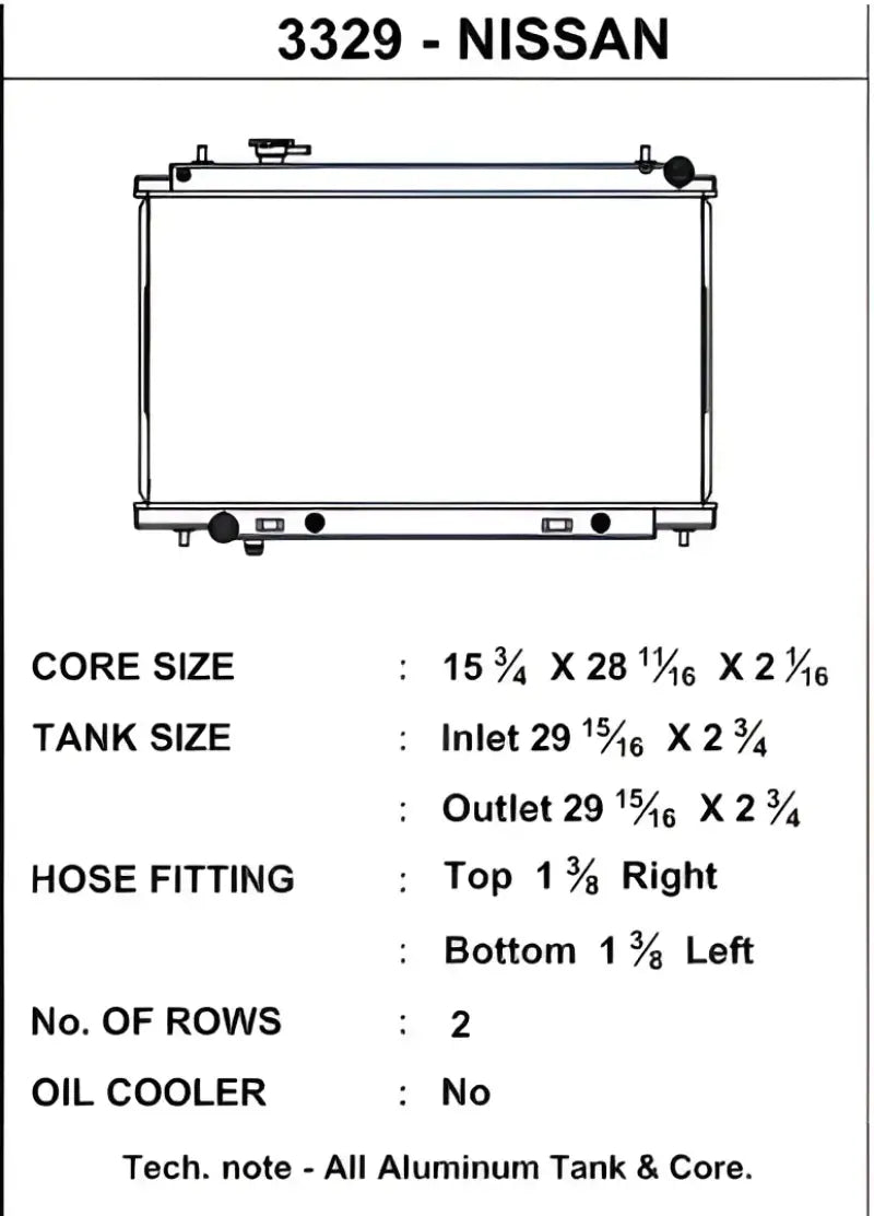 3329 Radiator by CSF Radiator