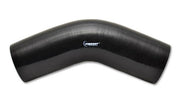 Vibrant 2854 Vibrant 4 Ply Reinforced Silicone Elbow Connector - 1.75in I.D. - 45 deg. Elbow (BLACK)