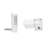 Two white gear motors.