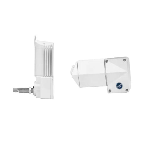 Two white gear motors.