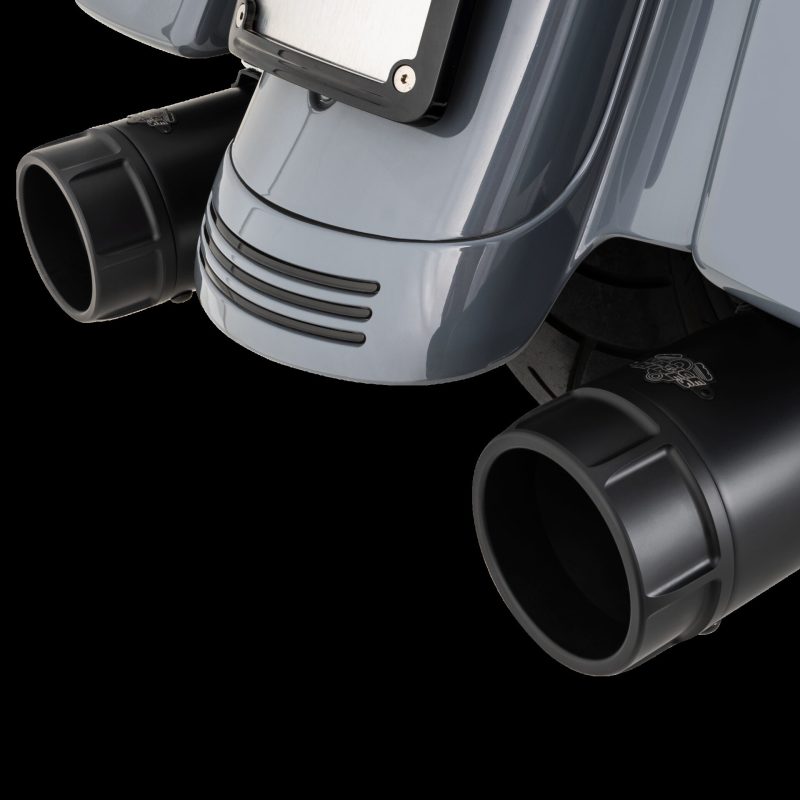 Vance & Hines HD Touring 95-16 Torquer 450 Black Slip-On Exhaust - 46673