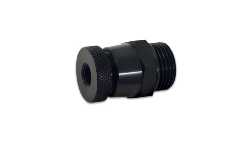 Vibrant 12677 Vibrant 8 ORB to 1/8 NPT Aluminum Drain Valve - Black