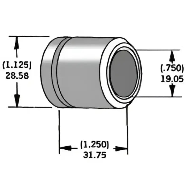 339291 Axle Spacer Zinc 40915 94 3/4"X1.25"