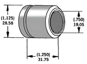 339291 Axle Spacer Zinc 40915 94 3/4"X1.25"