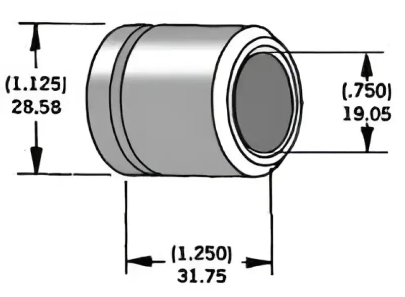 339291 Axle Spacer Zinc 40915 94 3/4"X1.25"