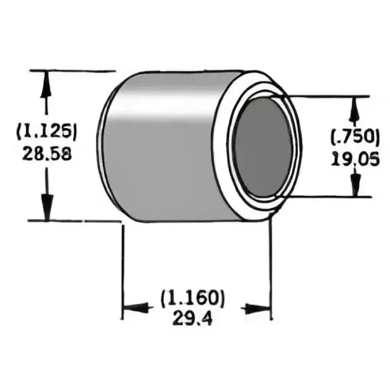 339293 Axle Spacer Zinc 41591 81 3/4"X1.16"