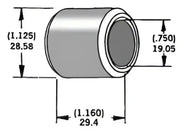 339293 Axle Spacer Zinc 41591 81 3/4"X1.16"