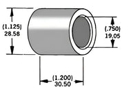 339294 Axle Spacer Zinc 41592 79 3/4"X1.2"