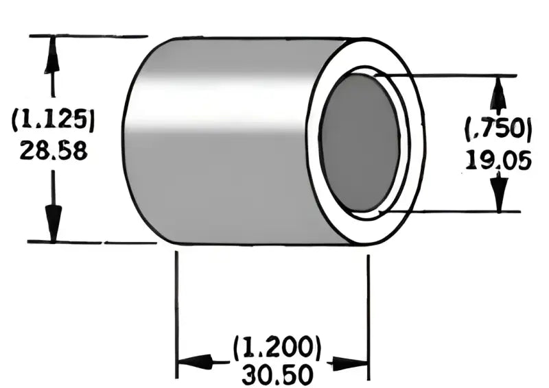 339294 Axle Spacer Zinc 41592 79 3/4"X1.2"