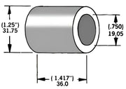 339296 Axle Spacer Zinc 41591 90 3/4"X1.41"
