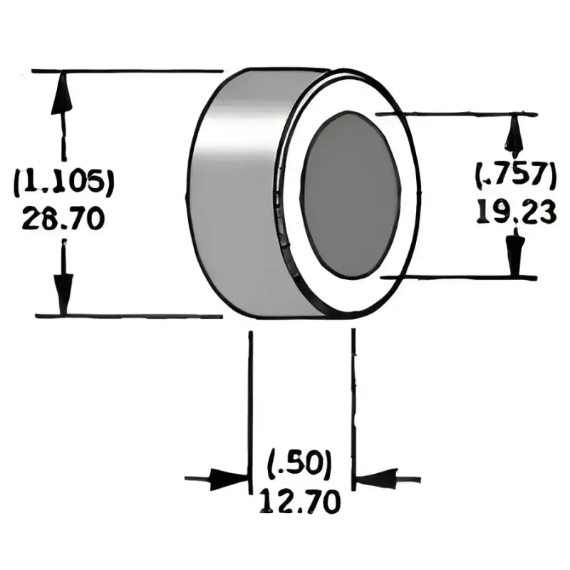 339298 Axle Spacer Zinc 41607 83 3/4"X0.5"