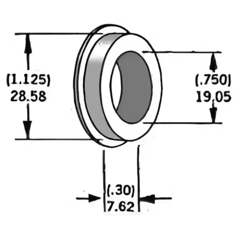 339300 Axle Spacer Zinc 43548 74 3/4"X0.3"