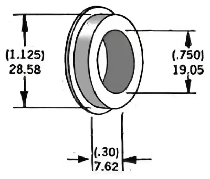 339300 Axle Spacer Zinc 43548 74 3/4"X0.3"