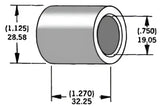 339303 Axle Spacer Zinc 43684 86 3/4"X1.27"