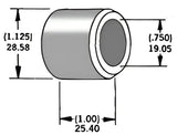 339305 Axle Spacer Zinc 43657 89 3/4"X1.0"