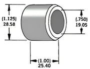 339305 Axle Spacer Zinc 43657 89 3/4"X1.0"