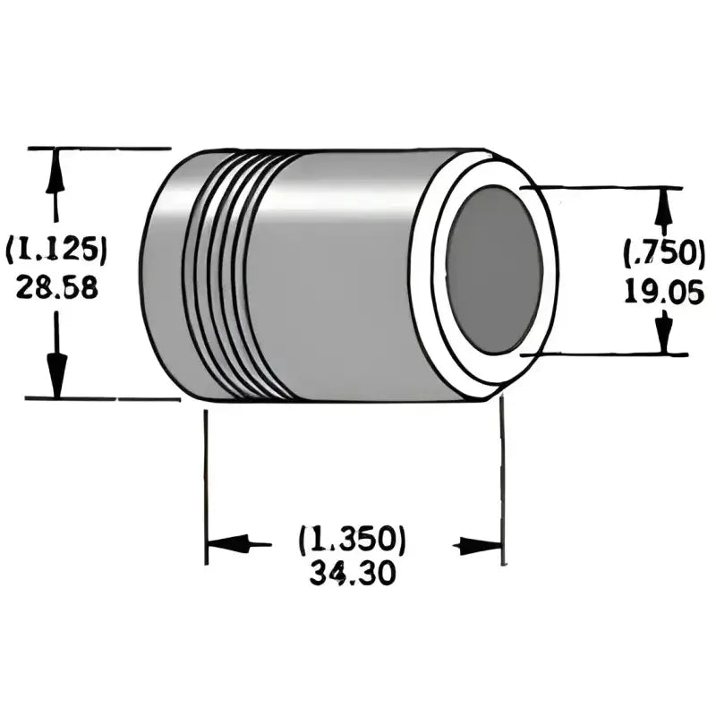339306 Axle Spacer Zinc 43683 97 3/4"X1.35"
