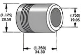 339306 Axle Spacer Zinc 43683 97 3/4"X1.35"