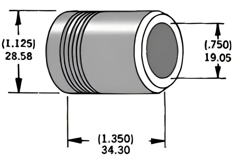 339306 Axle Spacer Zinc 43683 97 3/4"X1.35"