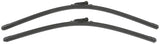 Two black windshield wipers from the Bosch Set Of Wiper Blades 3397007462