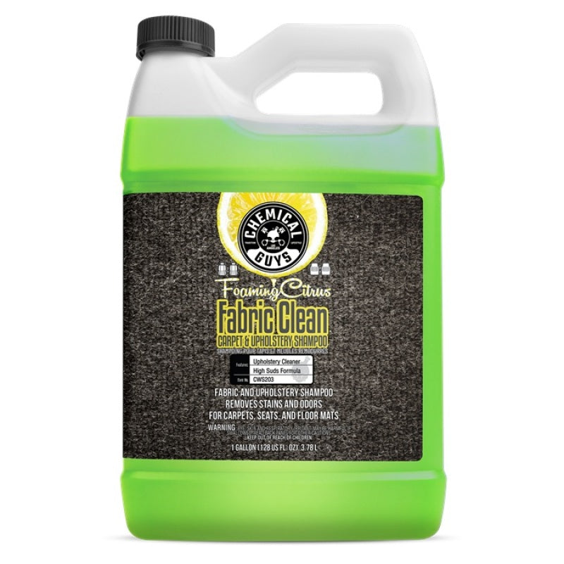 Chemical Guys CWS203 Chemical Guys Foaming Citrus Fabric Clean Carpet And Upholstery Shampoo And Odor Eliminator - CWS203