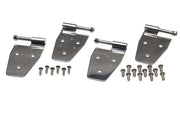 Kentrol 30441 Kentrol 87-95 Jeep Wrangler YJ Door Hinge Set 4 Pieces - Polished Silver