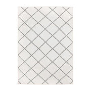 White rug with black diamond pattern for Crystal Art Medina 340717WEB crystal art decor