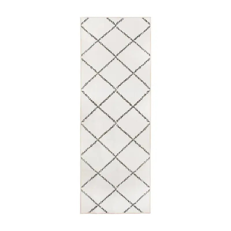 340723WEB Crystal Art Medina Moroccan Diamond Ivory 2.5X7 - Carpet