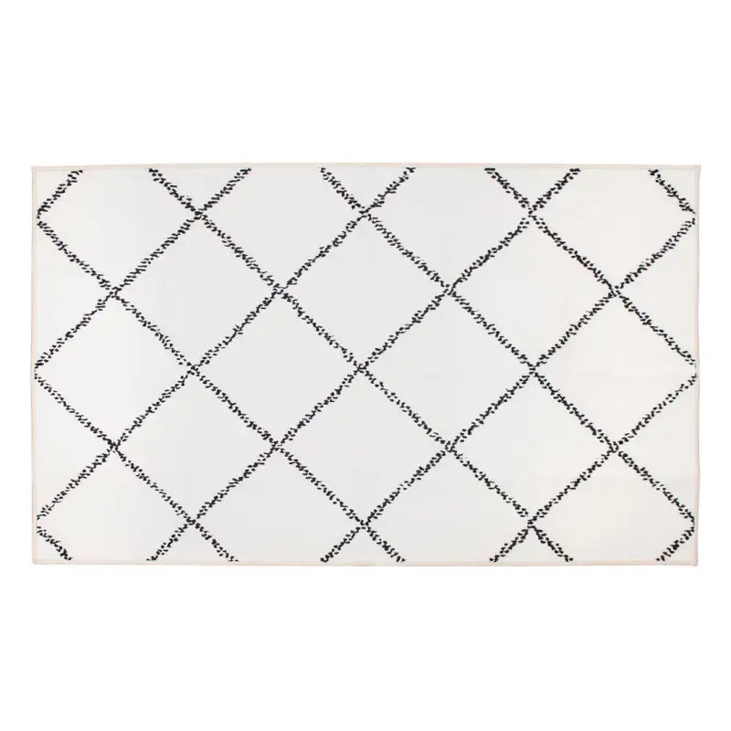 340948WEB Crystal Art Medina Moroccan Diamond Ivory 3X5 R - Carpet