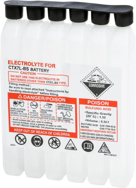 340CC CTX Sealed Battery Electrolyte Pack 336cc 