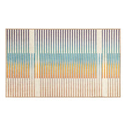 341599WEB Crystal Art Flux Striped Multicolor 3X5 Wash Ru - Carpet