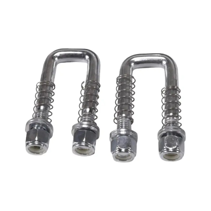 Two U-bolts with springs and nuts from the Husky Towing Safety Chain Loop Kit