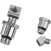 347038 Chrome Oil Pressure Gauge Fitting Set