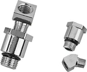347038 Chrome Oil Pressure Gauge Fitting Set