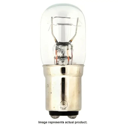 Clear glass lightbulb with metal base offering exceptional lighting and reliable performance