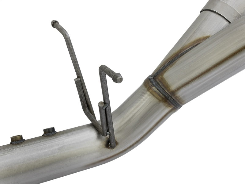 aFe 49-44086-P aFe Large Bore-HD 4in 409-SS DPF-Back Exhaust w/Dual Polished Tips 2017 GM Duramax V8-6.6L (td) L5P